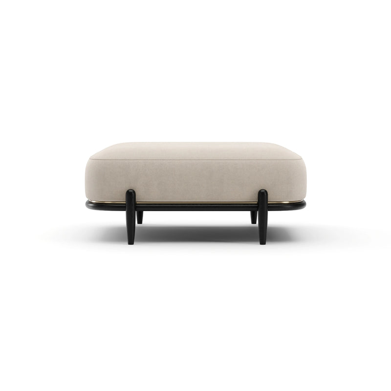 Madera Ottoman - Oatmeal