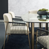 room with Remix Woven Dining Chair