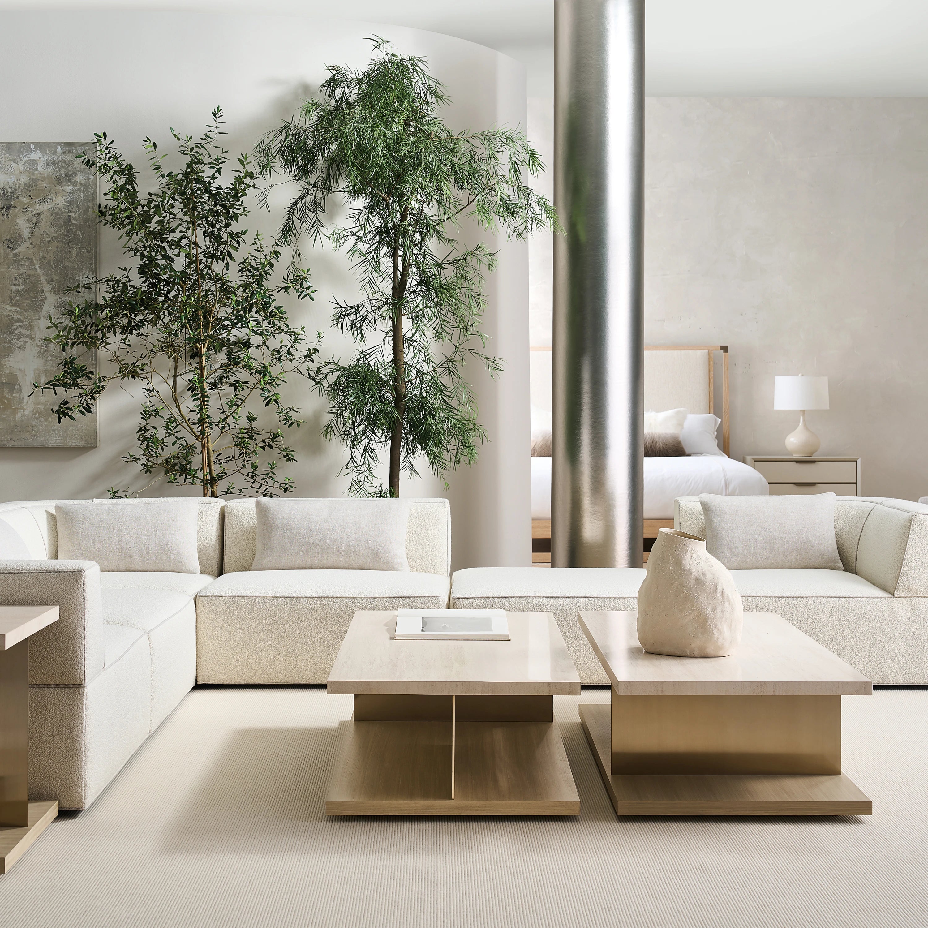 Marbella Raf Chaise in room - angle 1