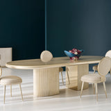 Love Dining Table -Oracle Top in room - angle 1