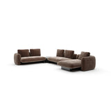 Overlap Large Rt Chaise Sec Dark Taupe - main image