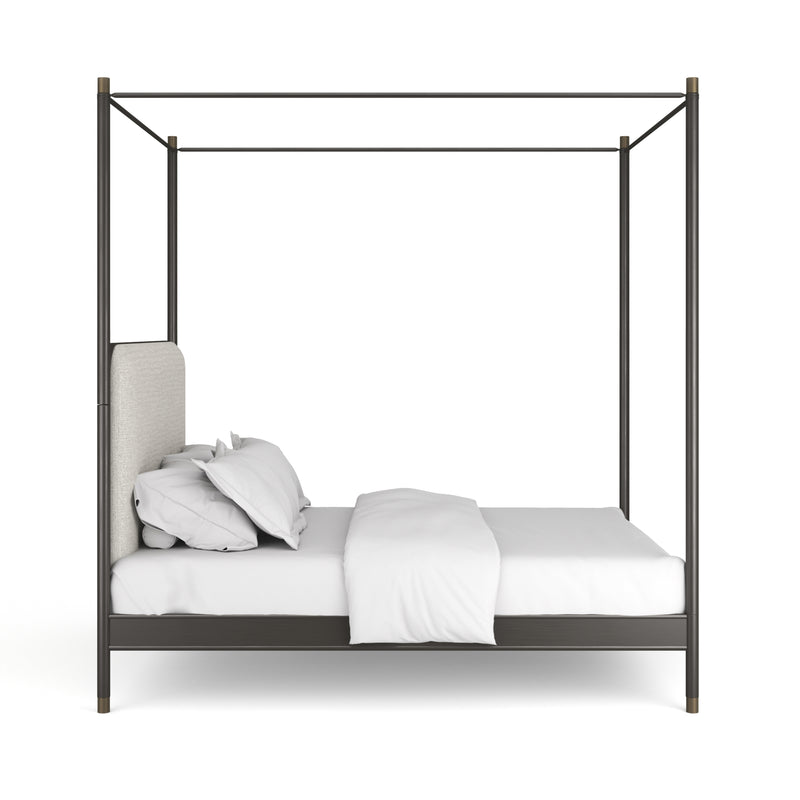 Campaign King Bed With Canopy