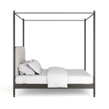 Campaign King Bed With Canopy - angle 3