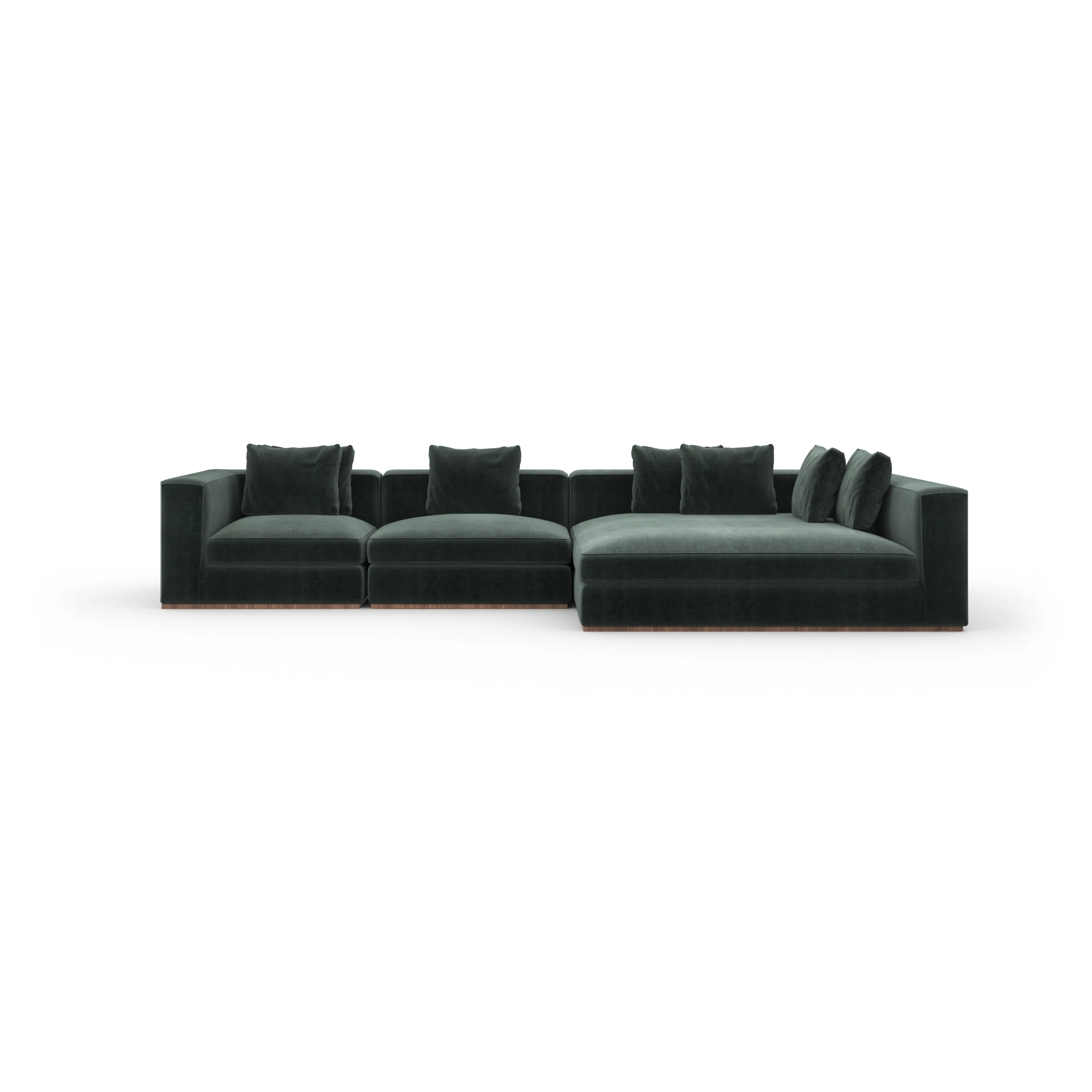 Bello 3Pc Raf Small Chaise Sectional - primary image