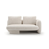 Overlap Raf Loveseat Ecru