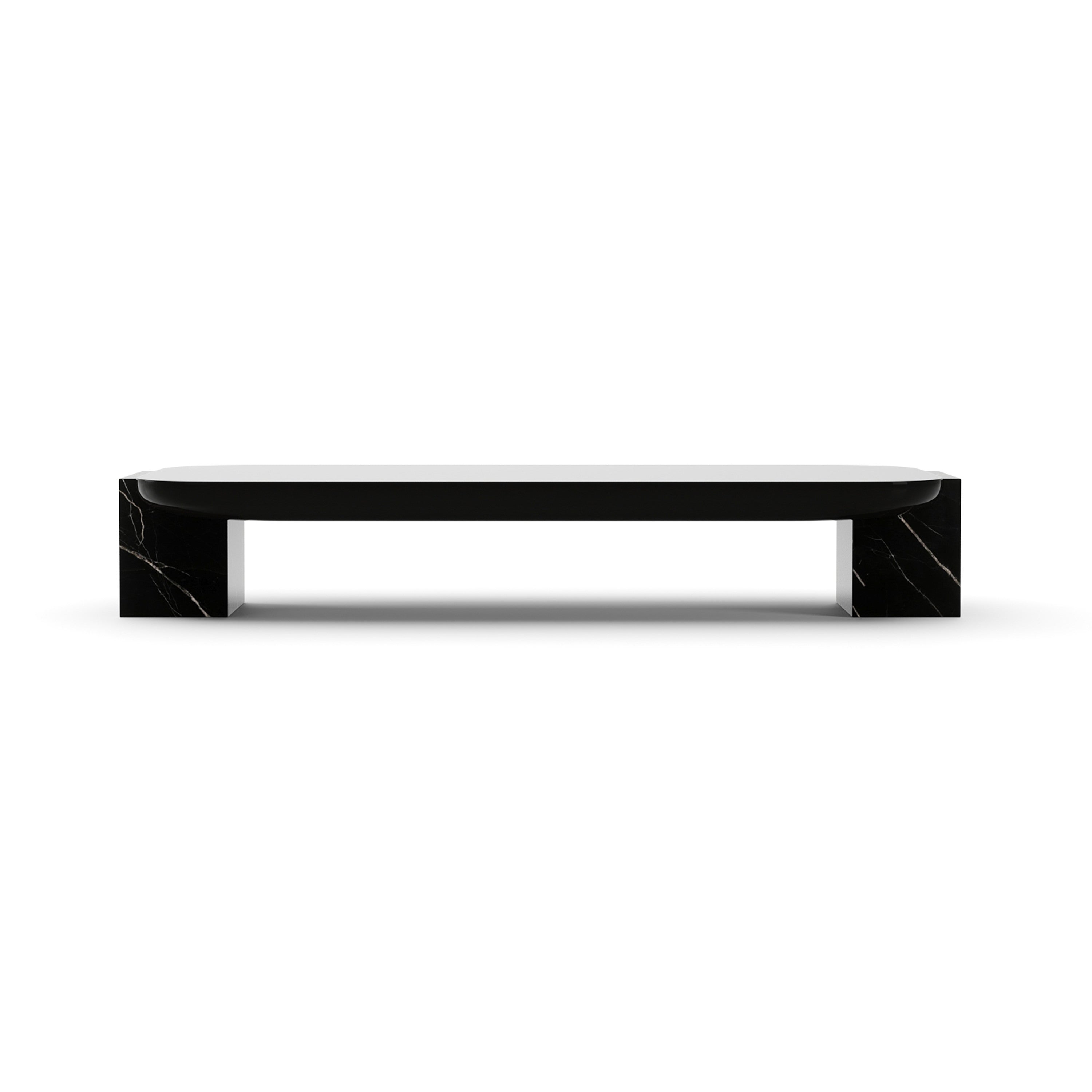 Overlap Rec Cocktail Table Dark – Caracole