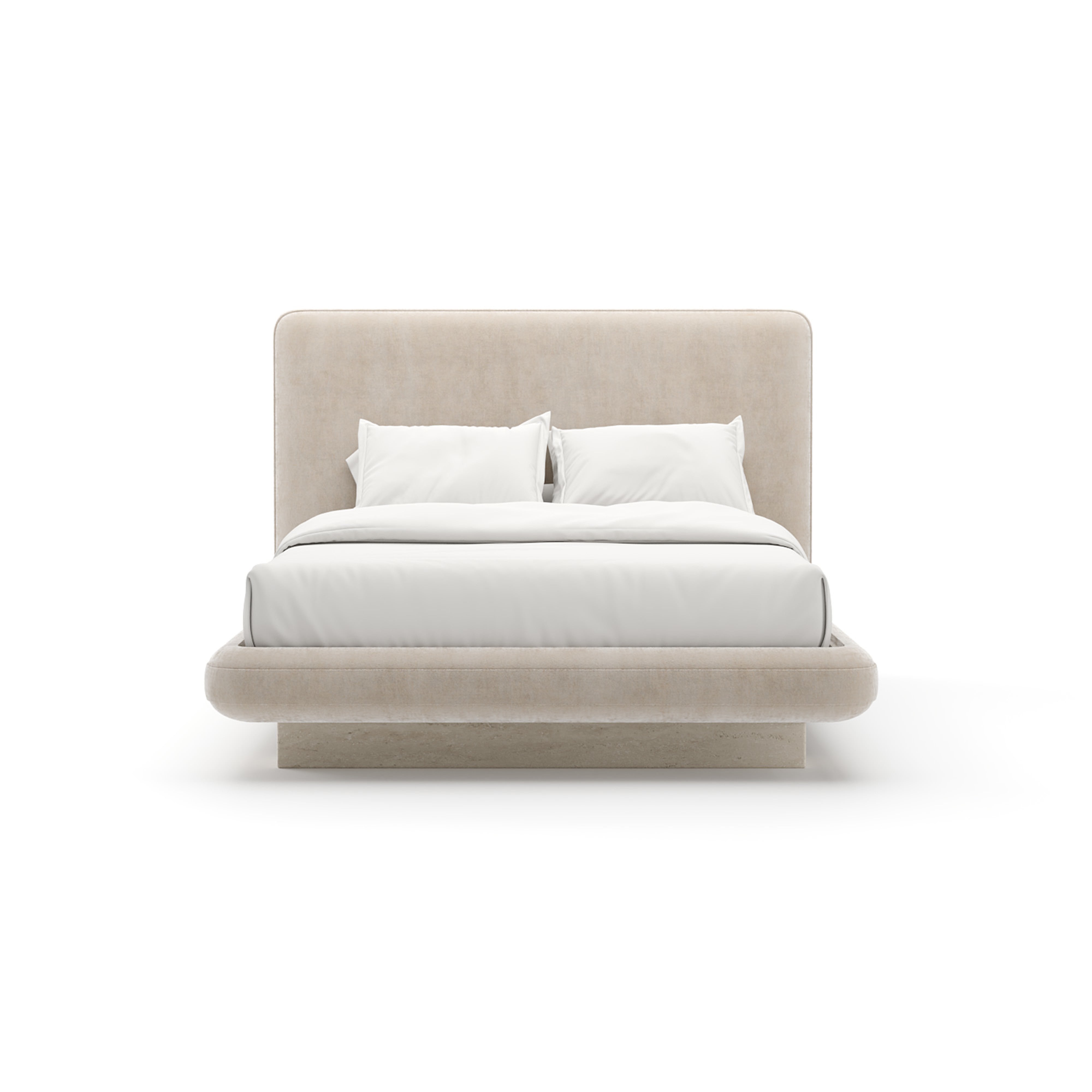 Overlap Uph Qn Bed Ivory