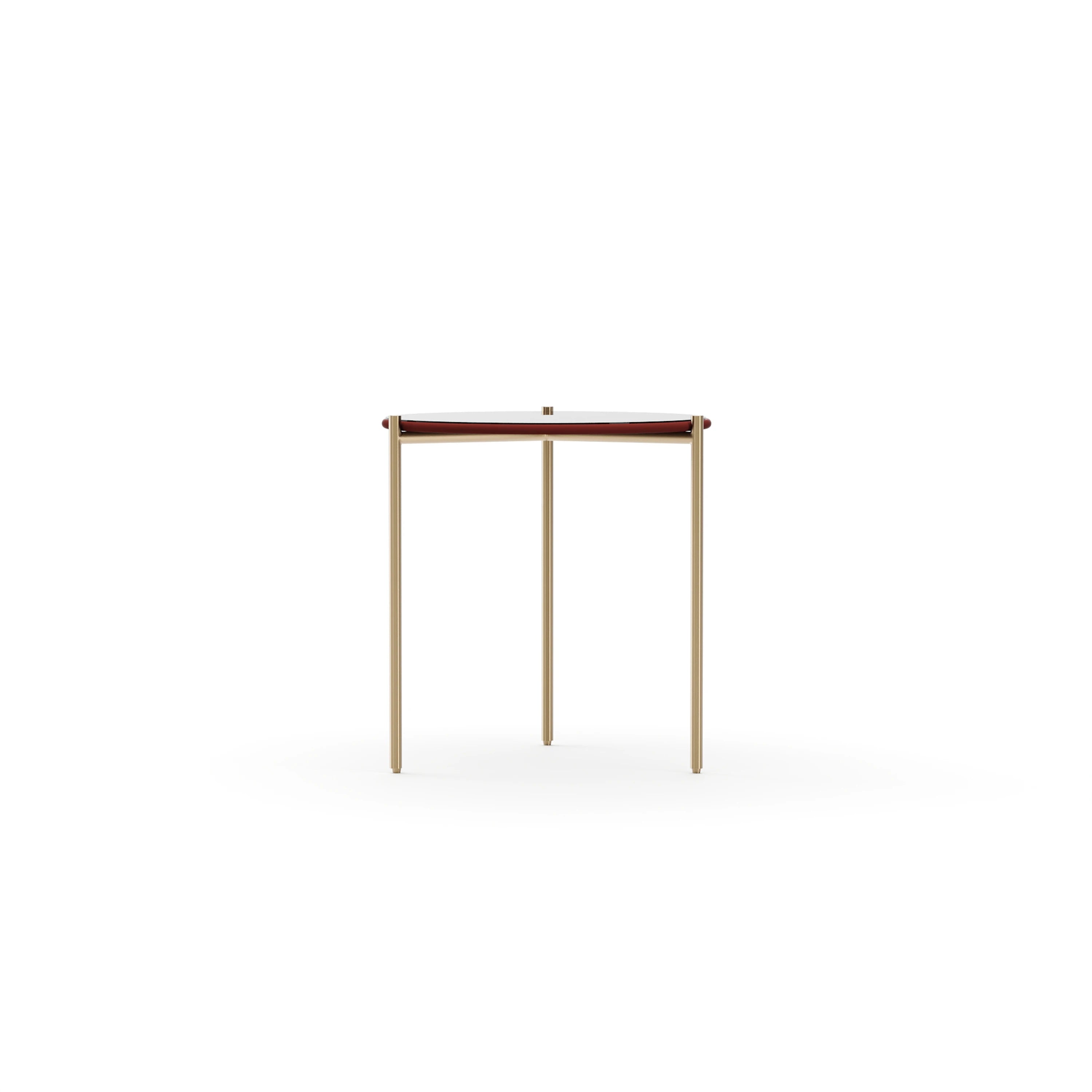 Demli Rouge Glass Side Table - primary image