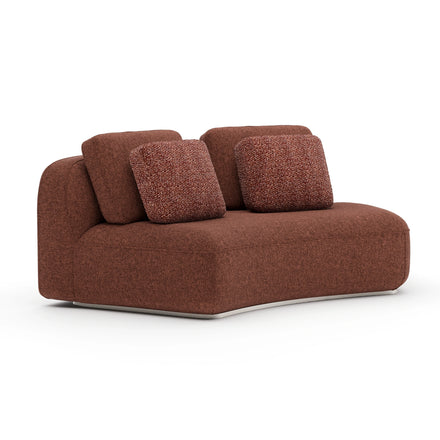 Right-Facing Curved Armless Loveseat