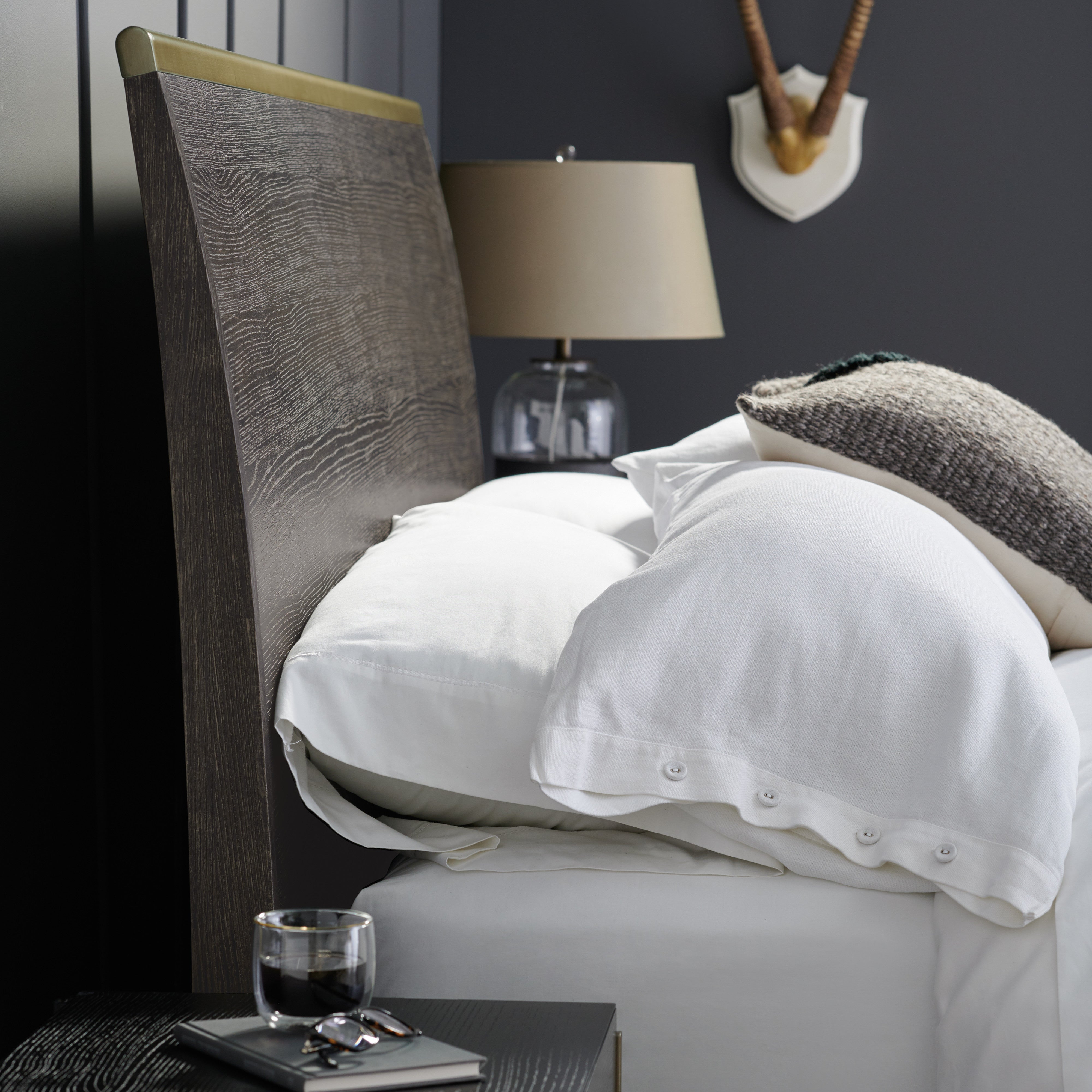 detail of Remix Wood Bed - King