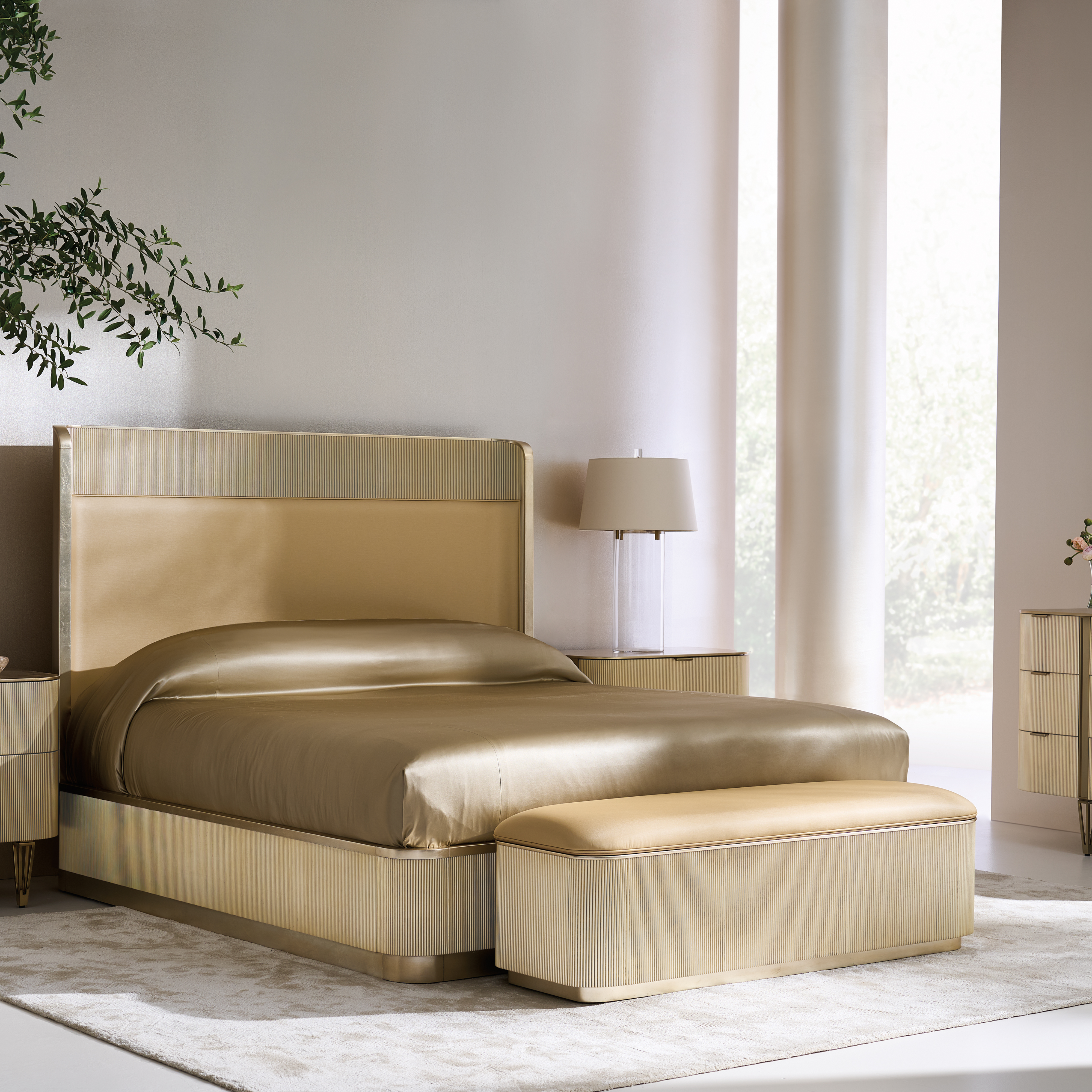 room with For The Love Of Bed Bench