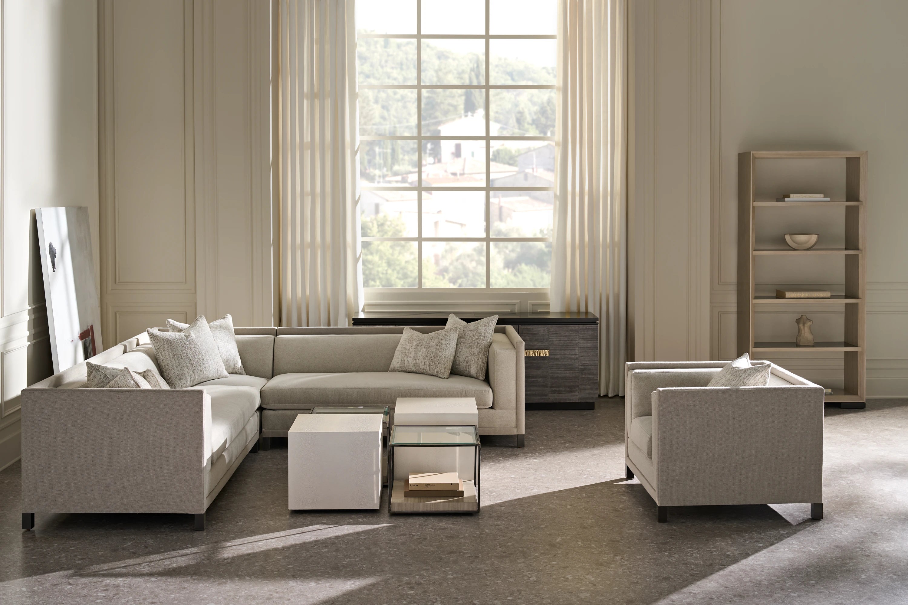 Tuxedo Laf Sofa in room - angle 1