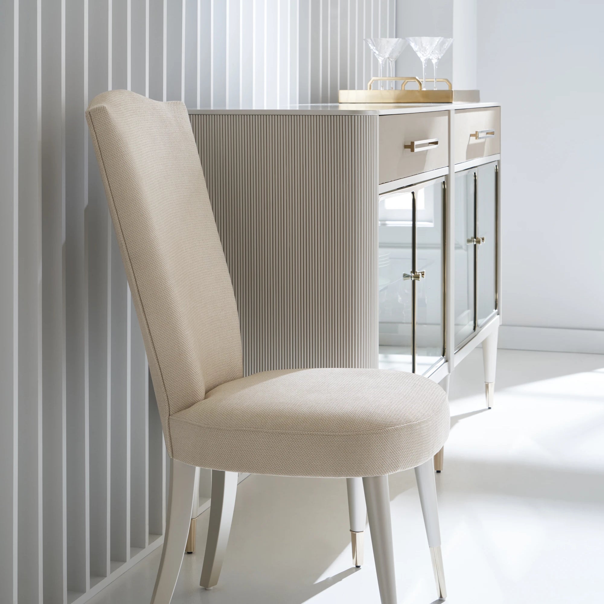 Cherub Side Chair in room - angle 1