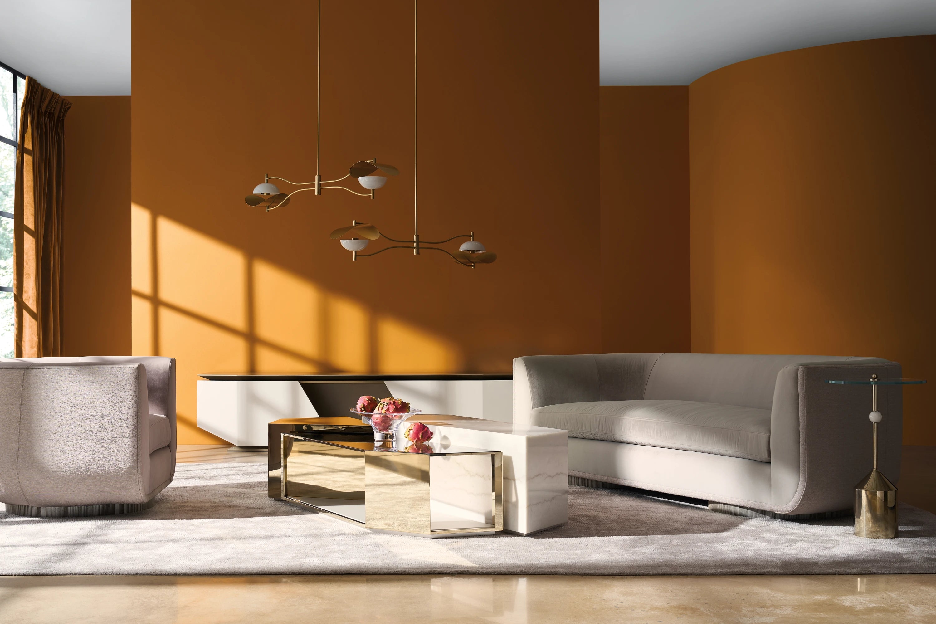 Clipper Sofa in room - angle 1