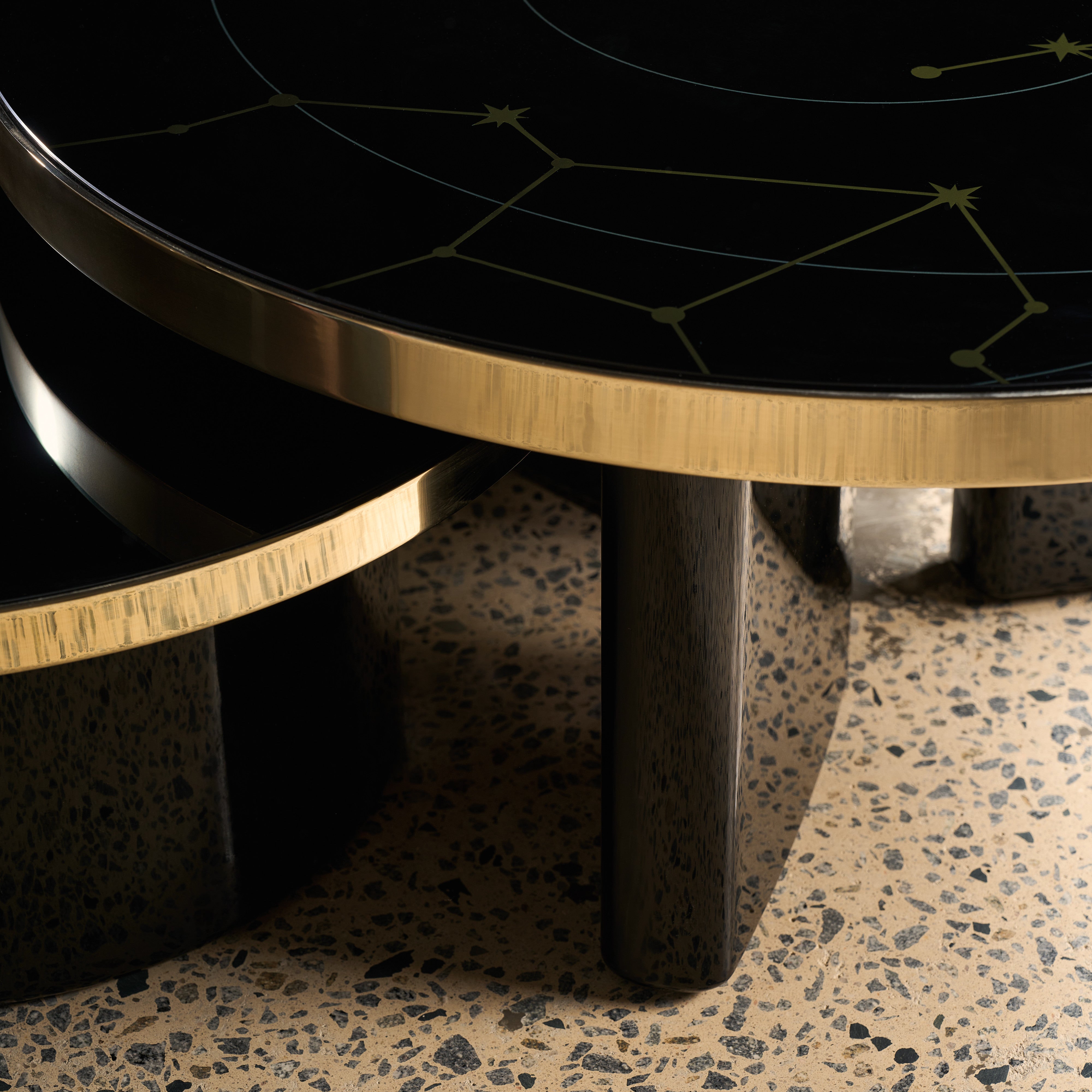 detail of Umbra Lg Cocktail Table