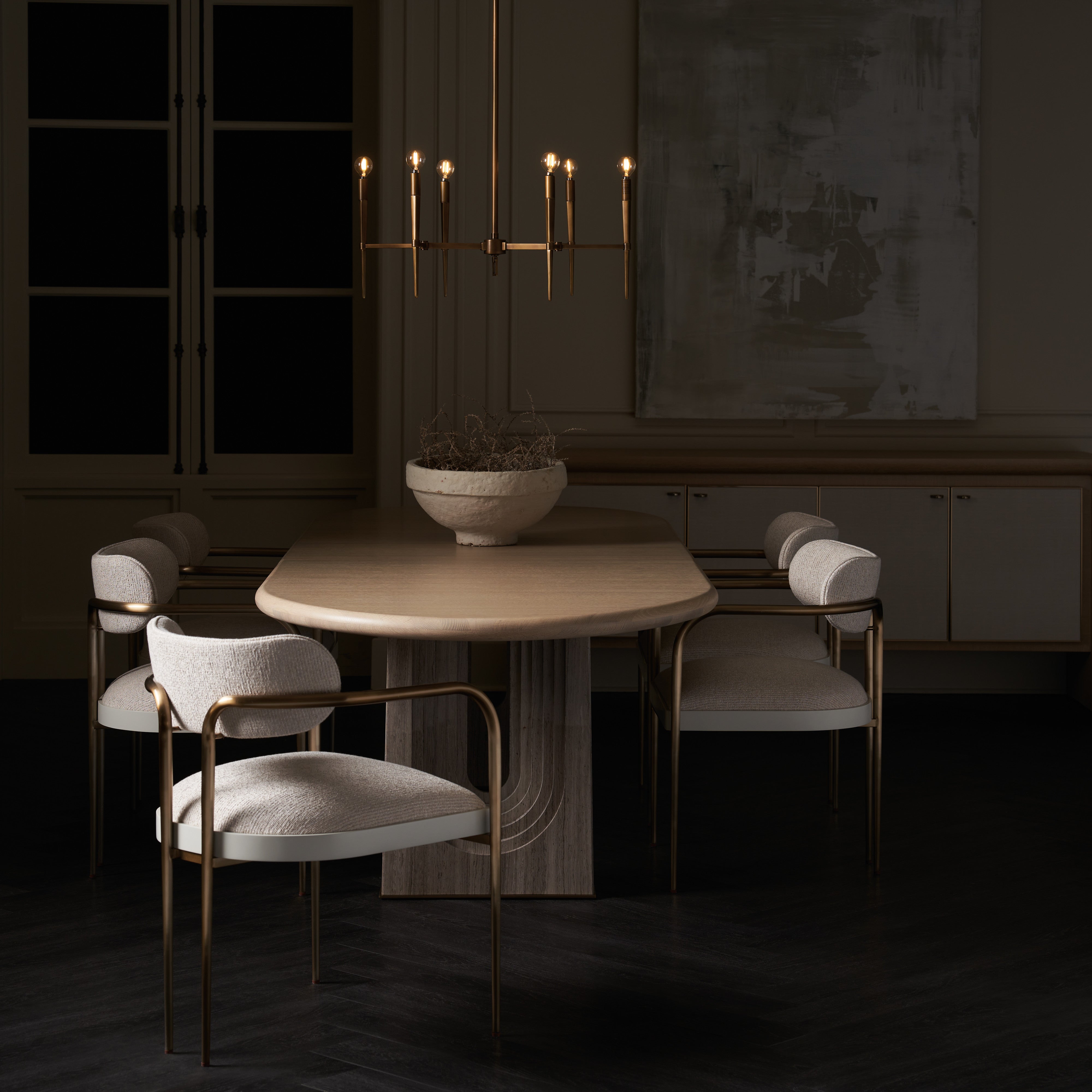 * Emphasis Dining Table in room - angle 1