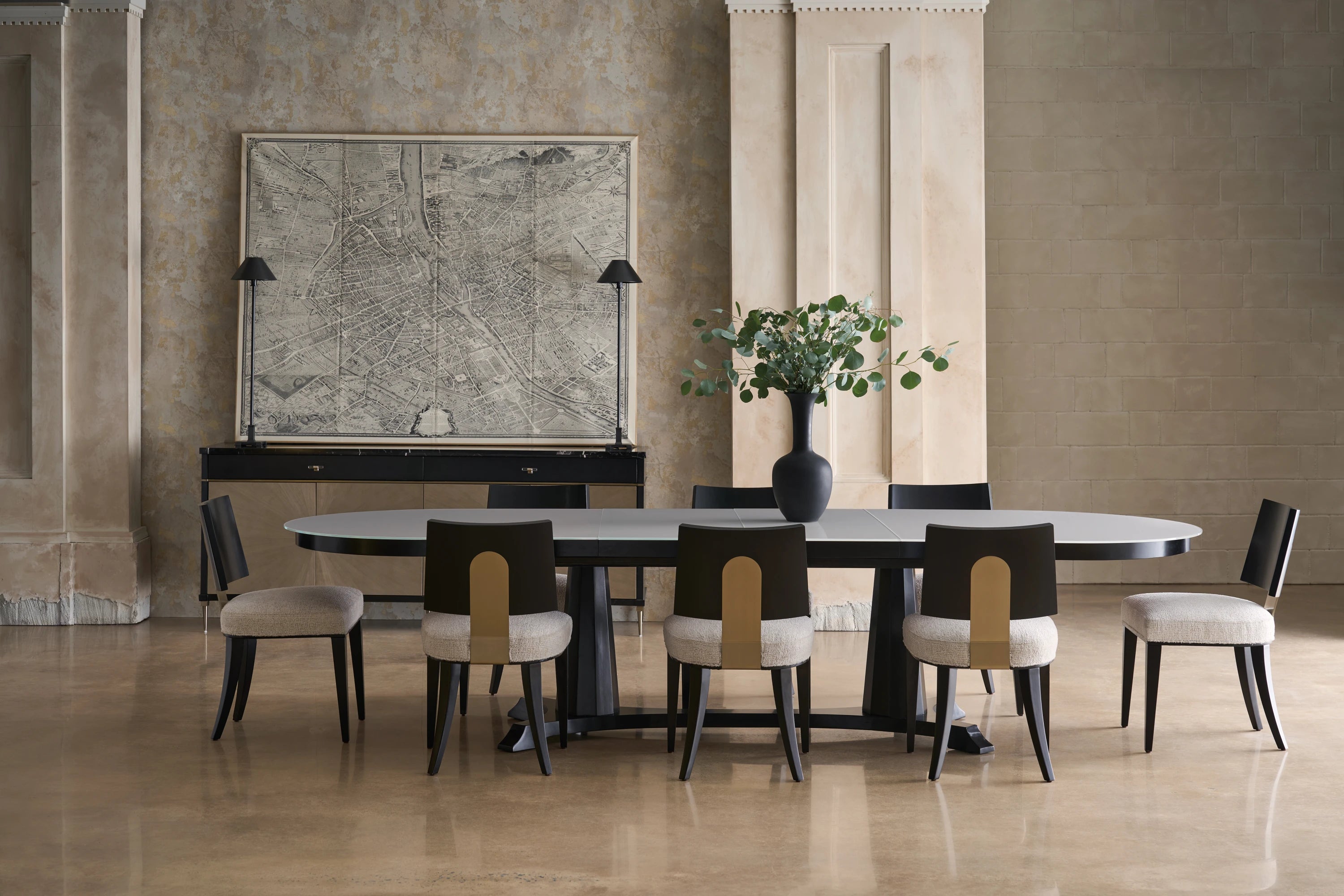 Bordeaux Table Top in room - angle 1