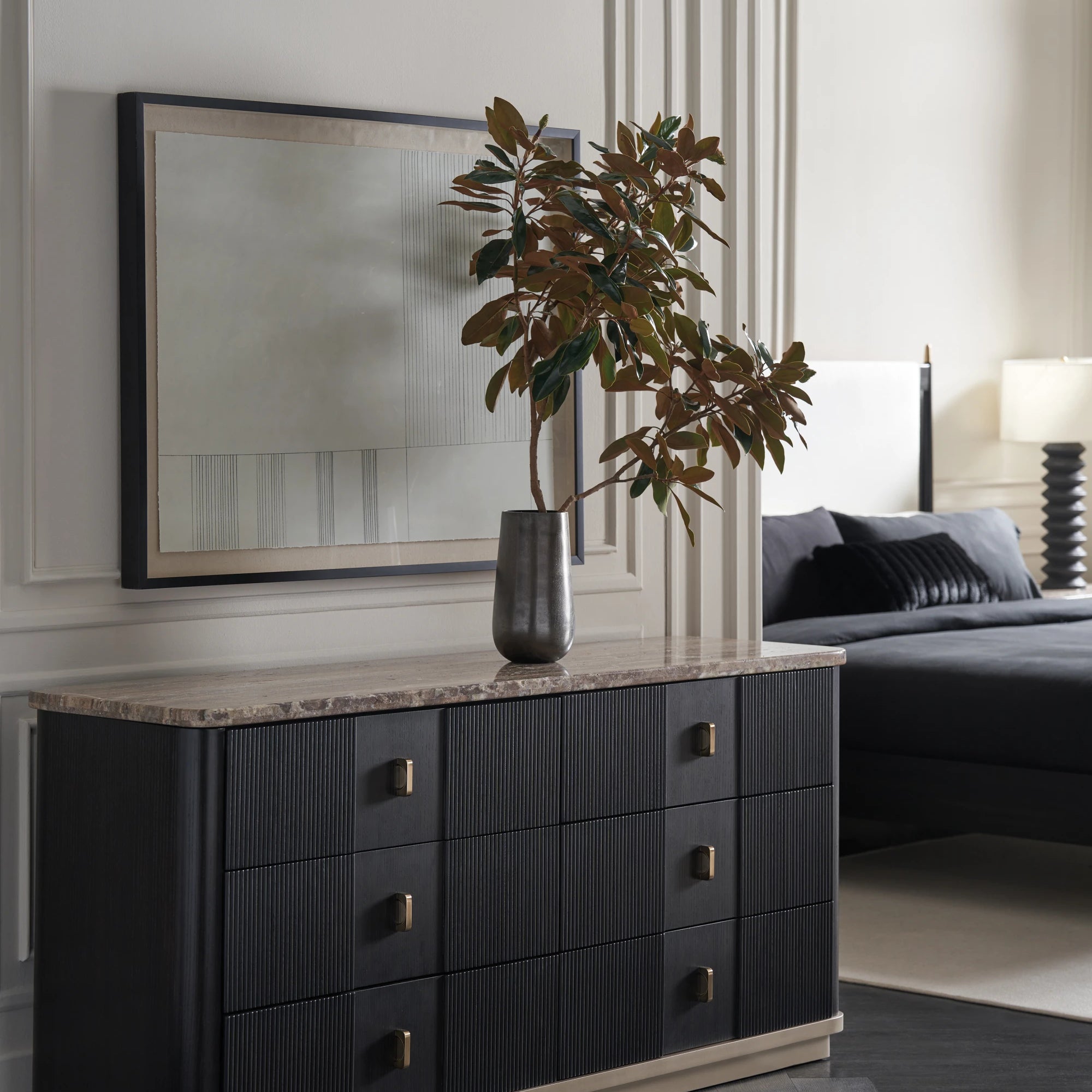 Rhythm Dresser in room - angle 1