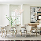 Rectangle Dining Table in room - angle 1