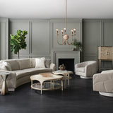 Fanciful Raf Loveseat in room - angle 1