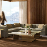 Marbella Armless Chair in room - angle 1