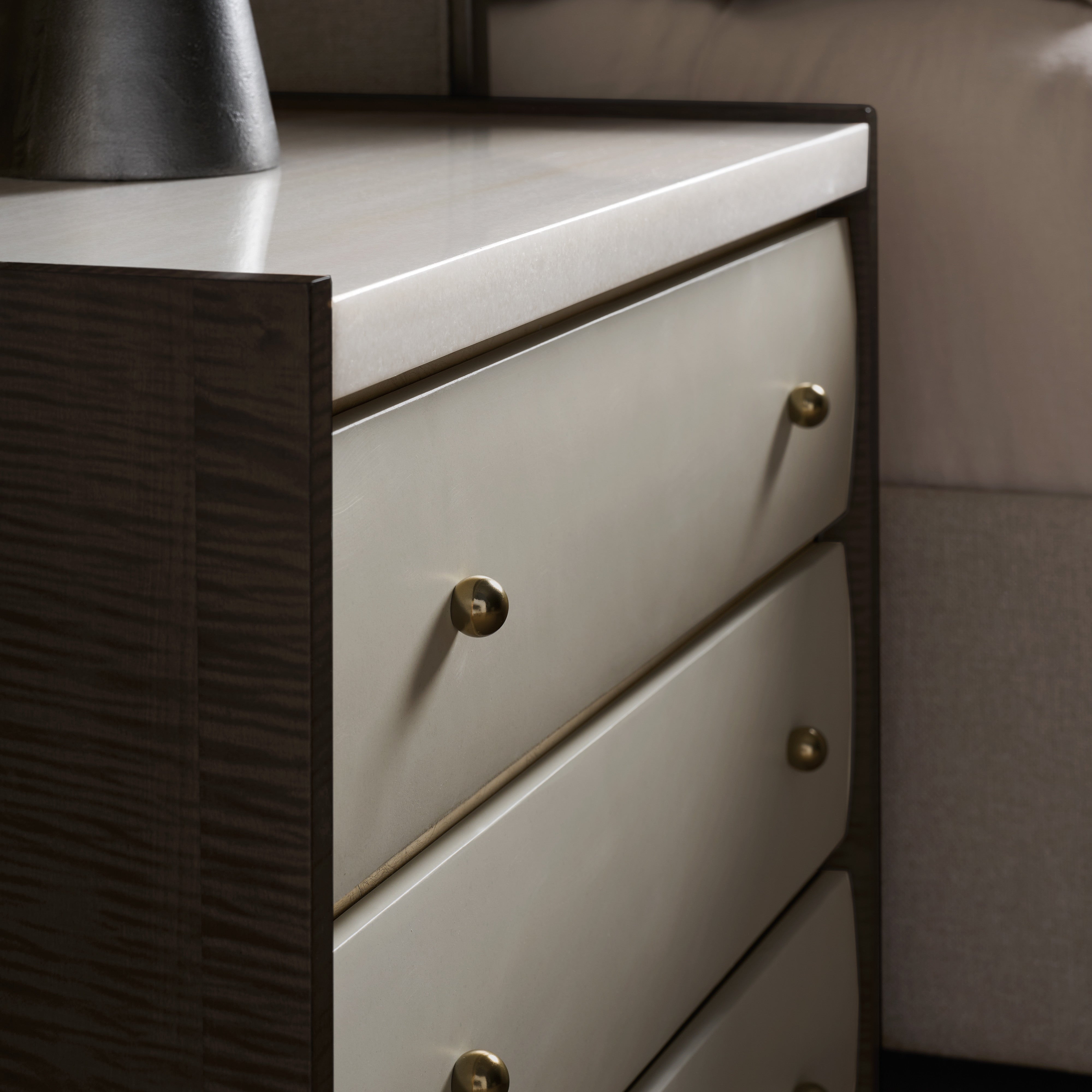 detail of Avignon Bronze Nightstand