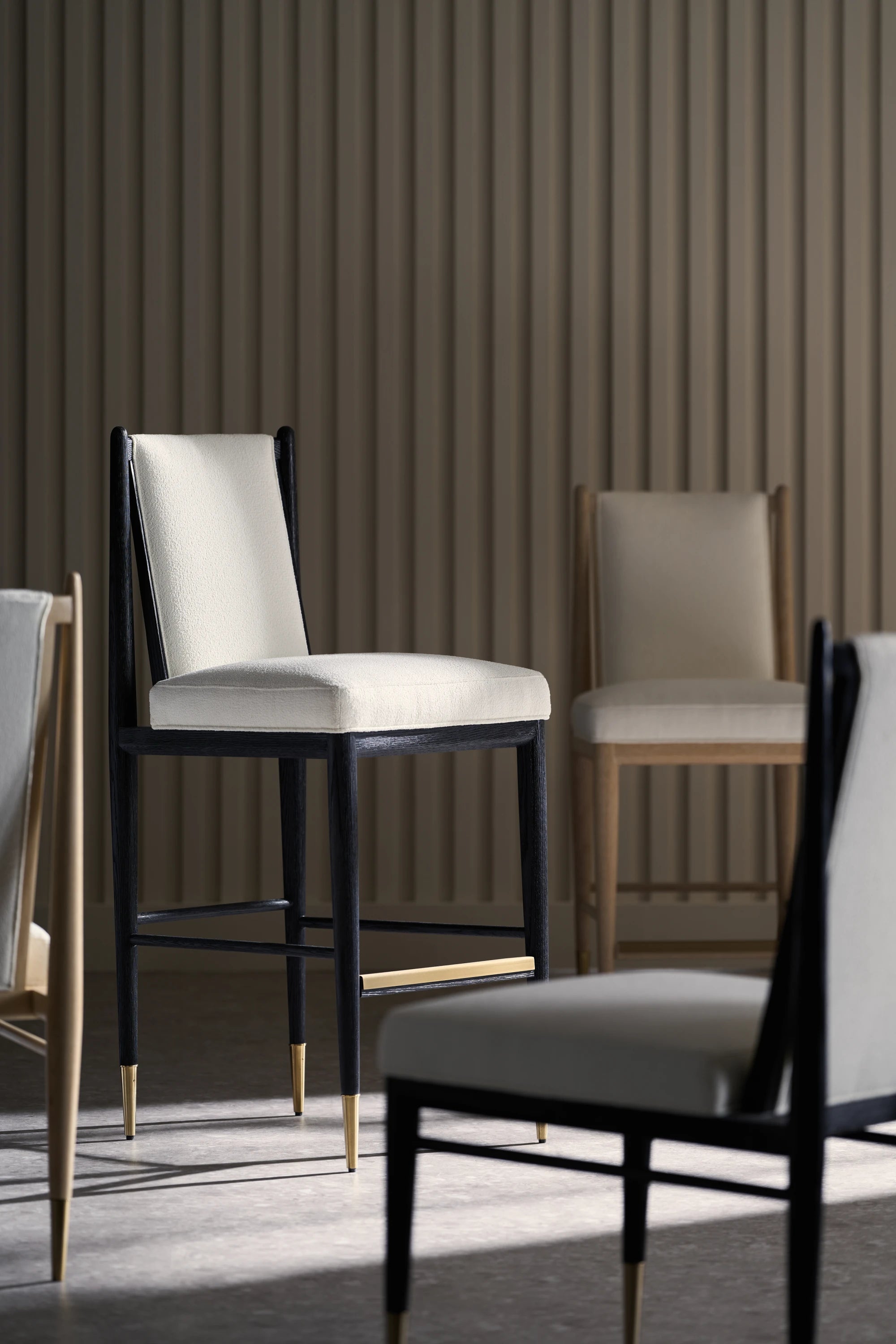 Unity Dark Dining Chair in room - angle 4.0