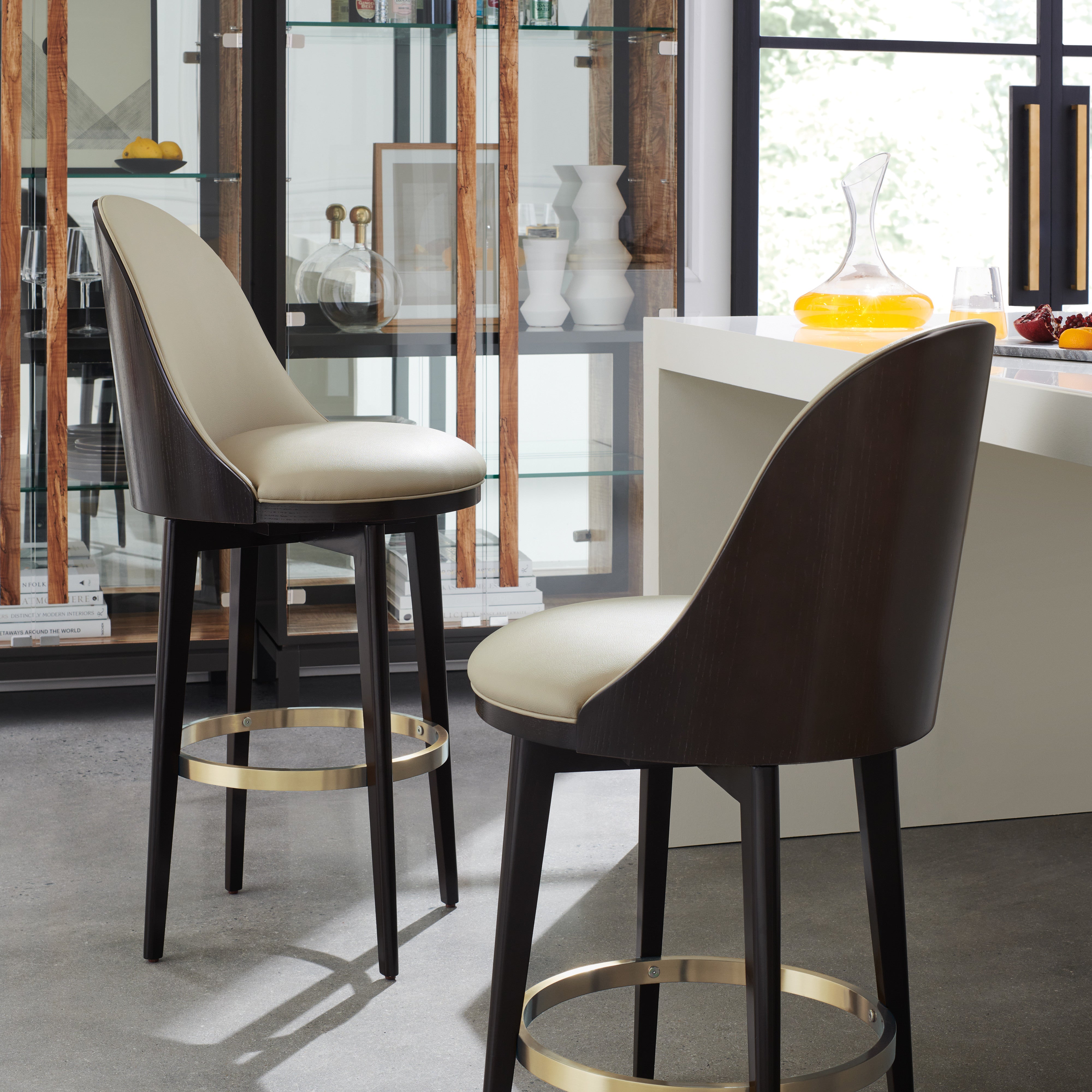 room with Another Round Bar Stool