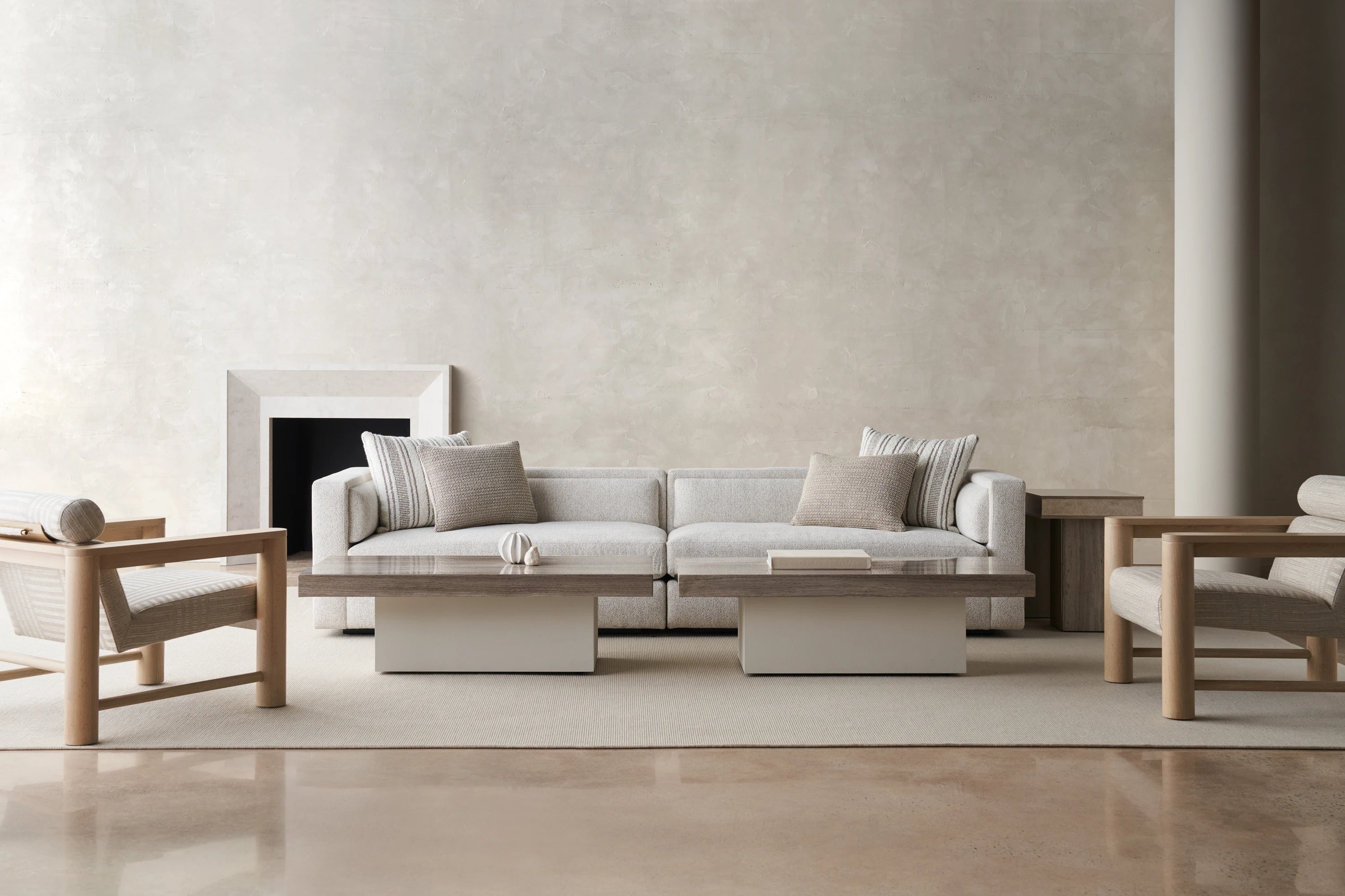 Unity Left Arm Loveseat in room - angle 1