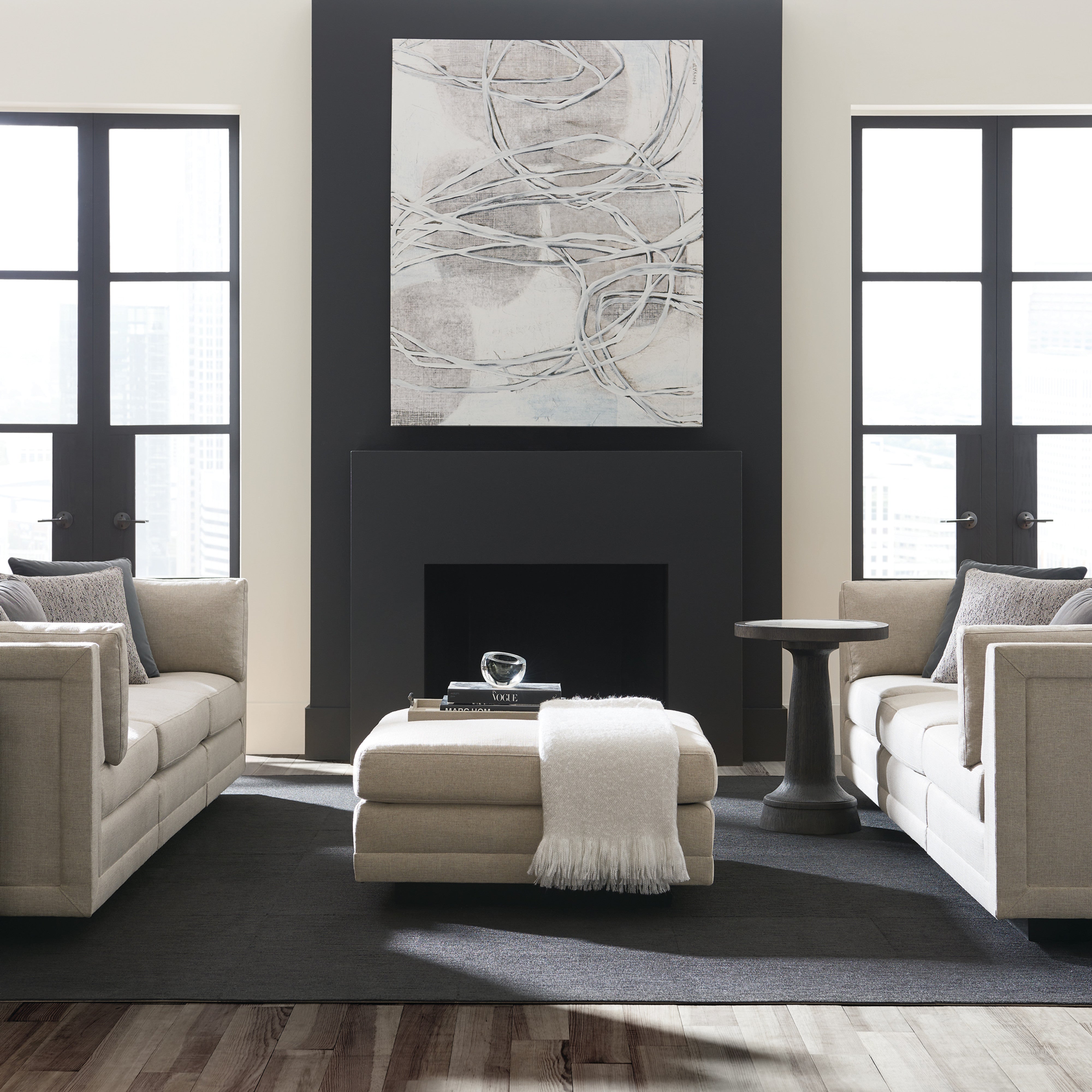 room with Fusion Ottoman