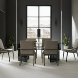 Expressions Dining Table Base in room - angle 1