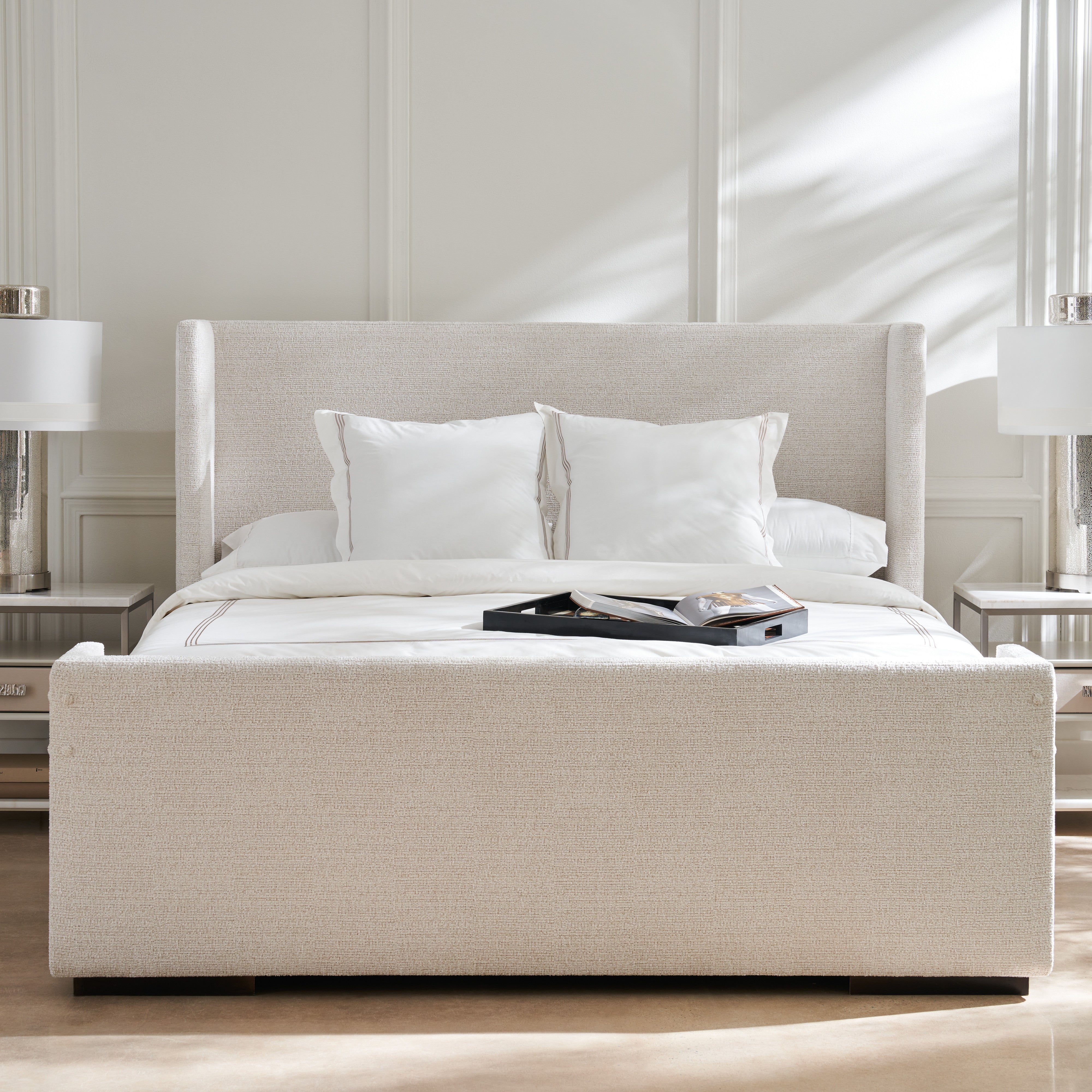 * Shelter Me King Bed in room - angle 1