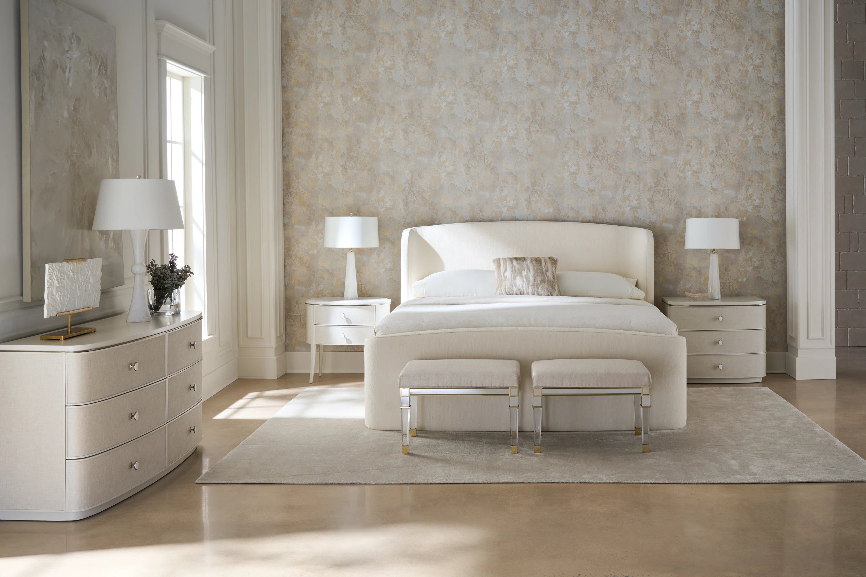 Lyon Dresser in room - angle 3.0