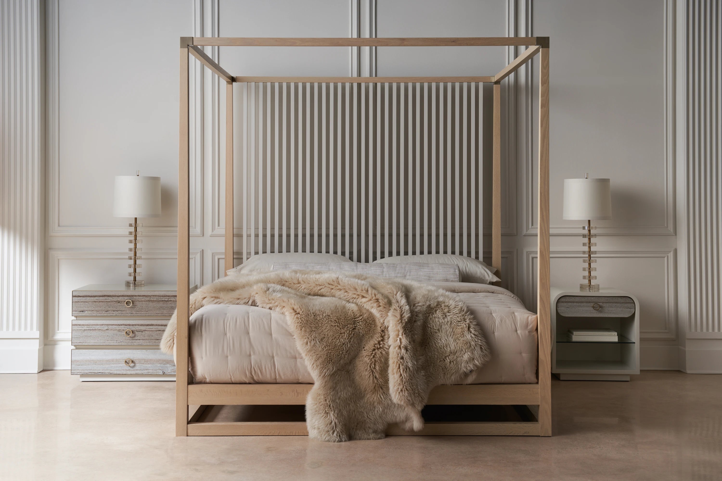 Pinstripe Light Bed - King in room - angle 7.0