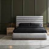 La Moda Uph Panel Bed - King in room - angle 4.0