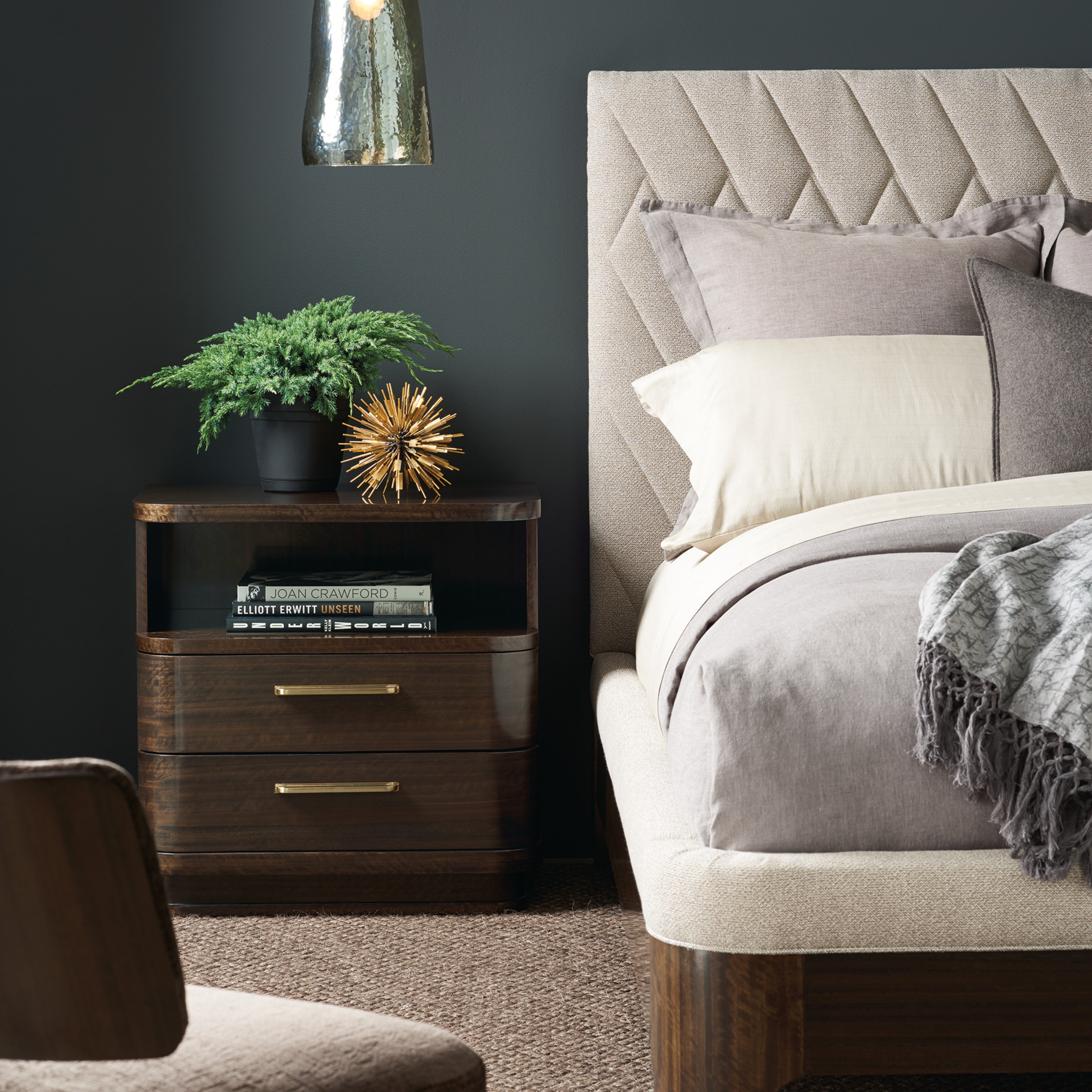 detail of Moderne Bed Cal King