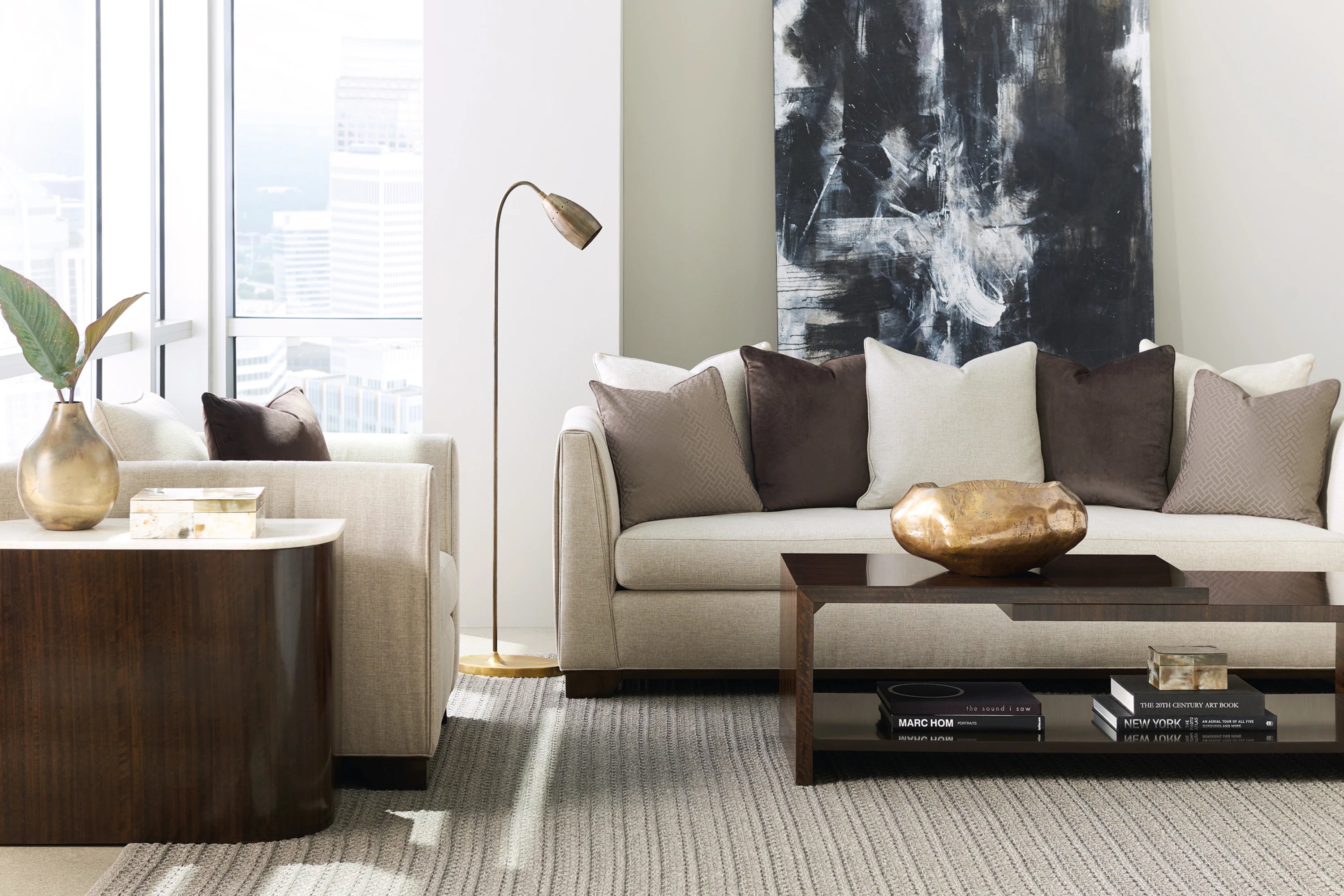 Moderne Sofa in room - angle 1