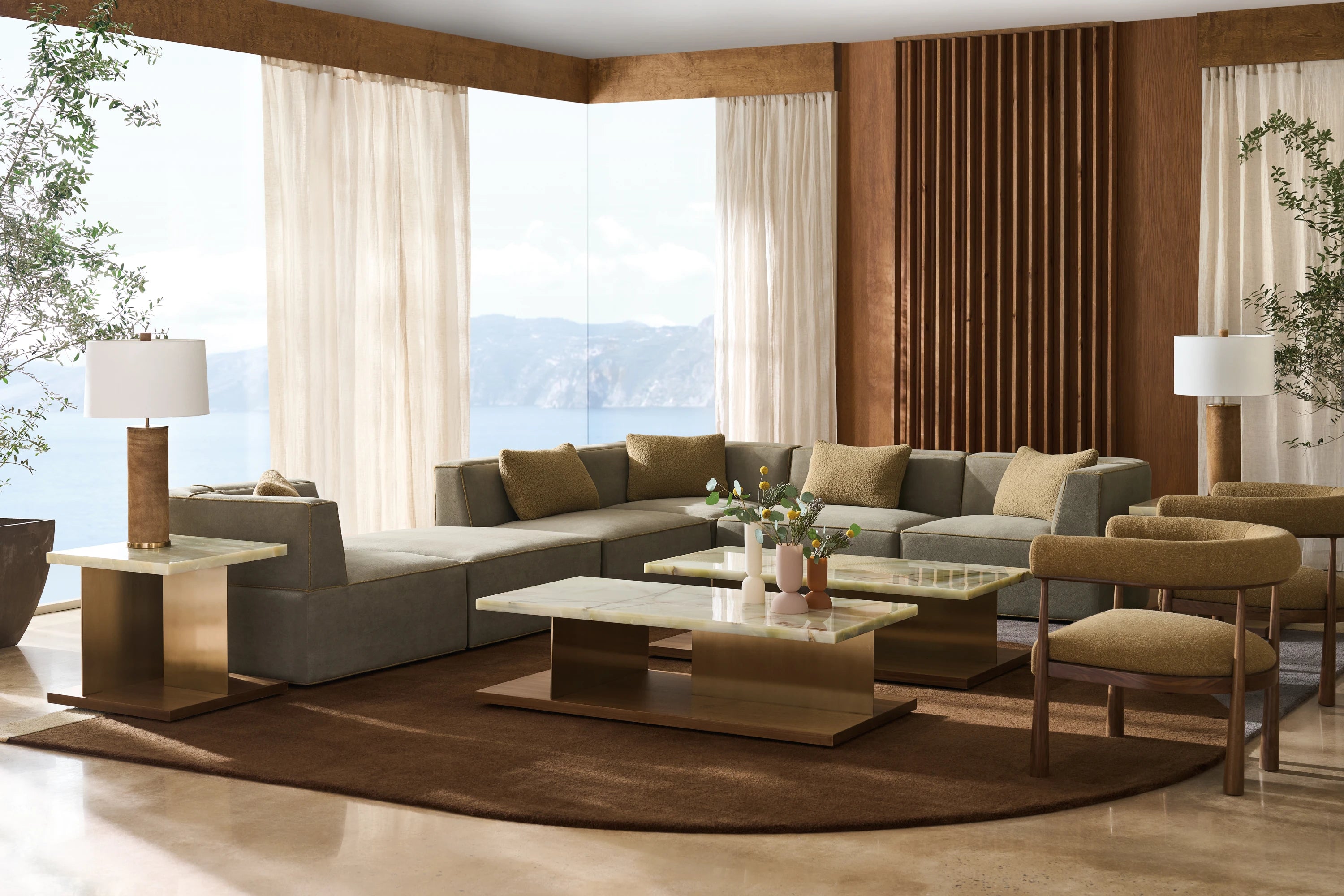 Cape Verde End Table in room - angle 1