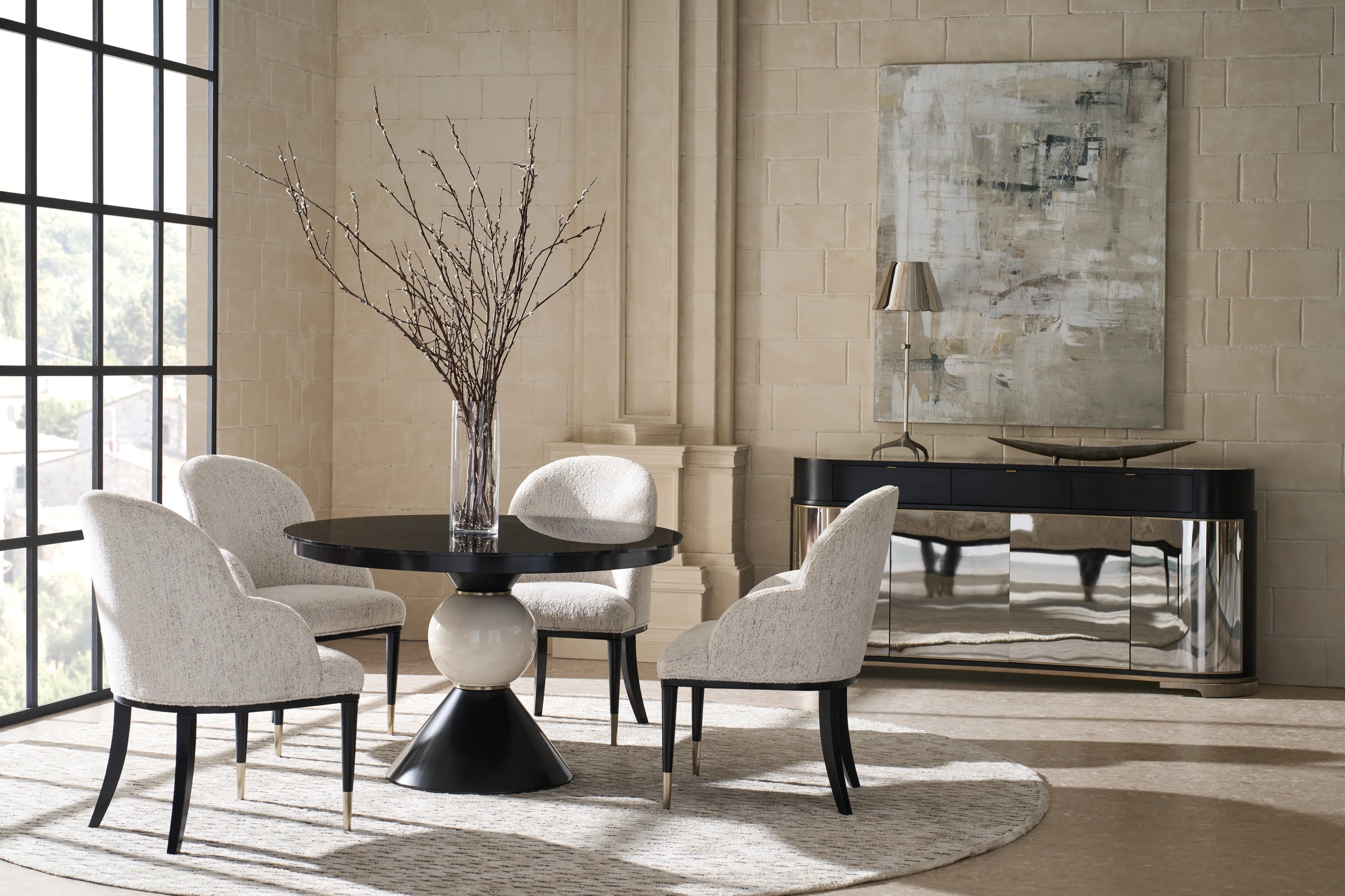 Chalice Table Top in room - angle 1