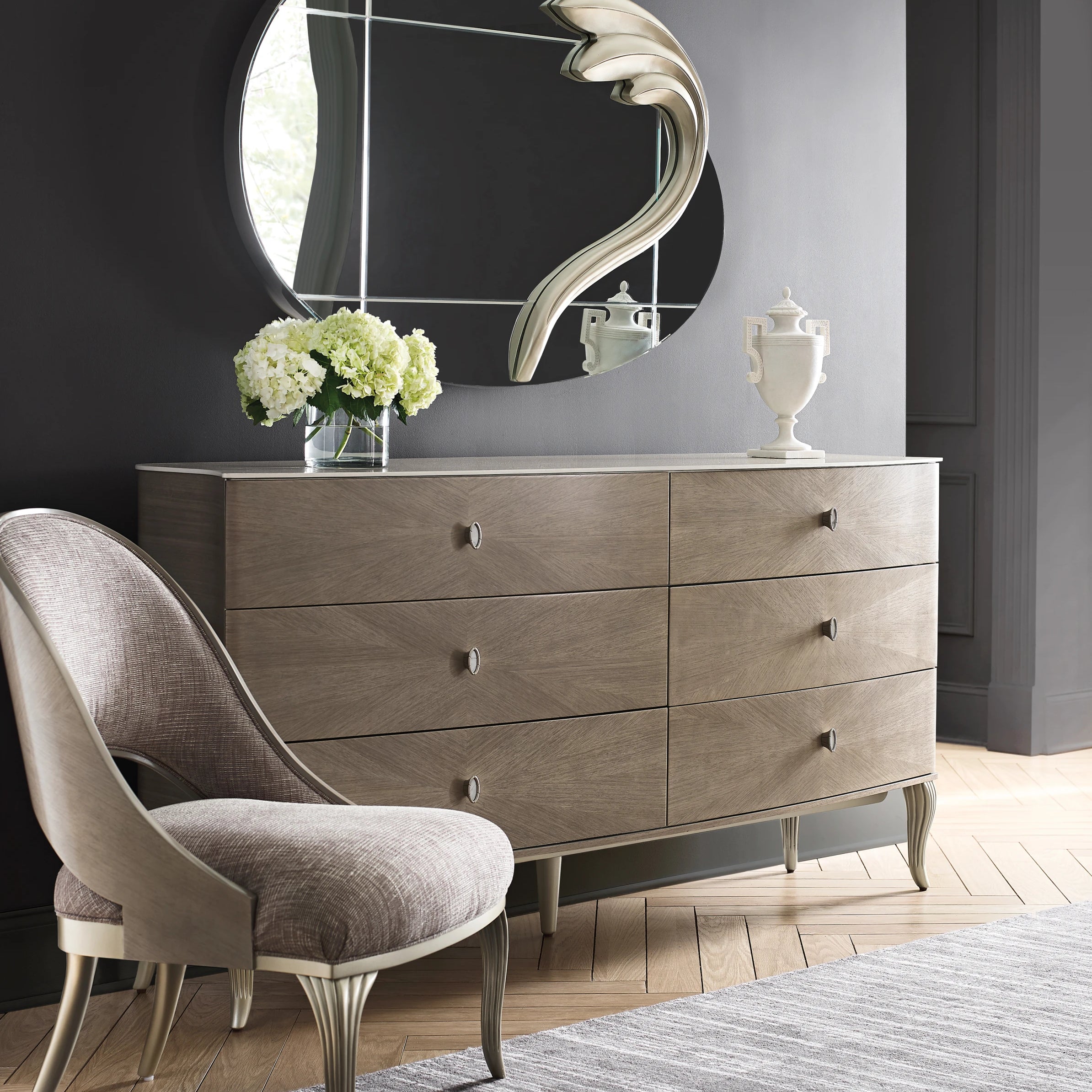 Double Dresser in room - angle 1