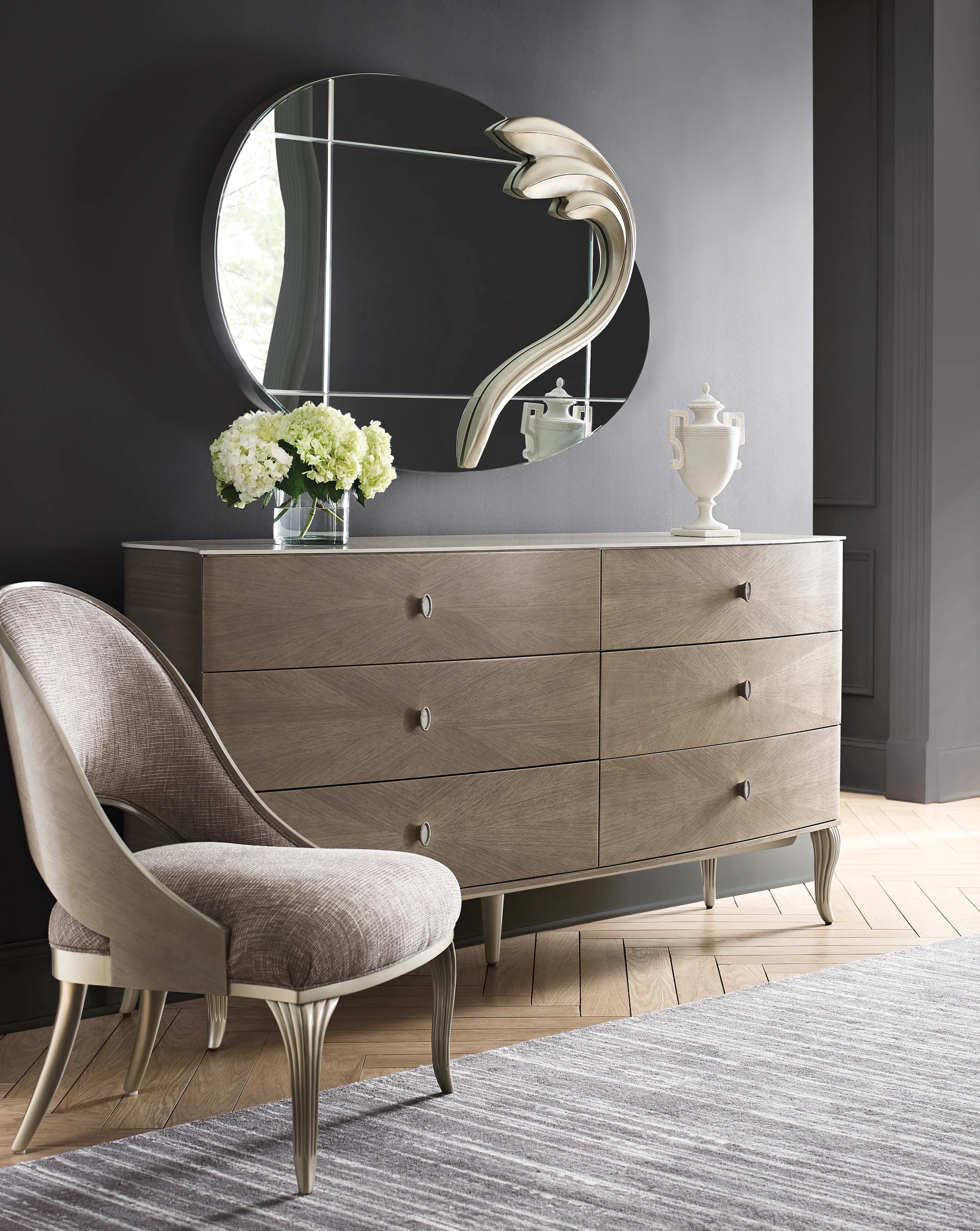 Double Dresser in room - angle 1
