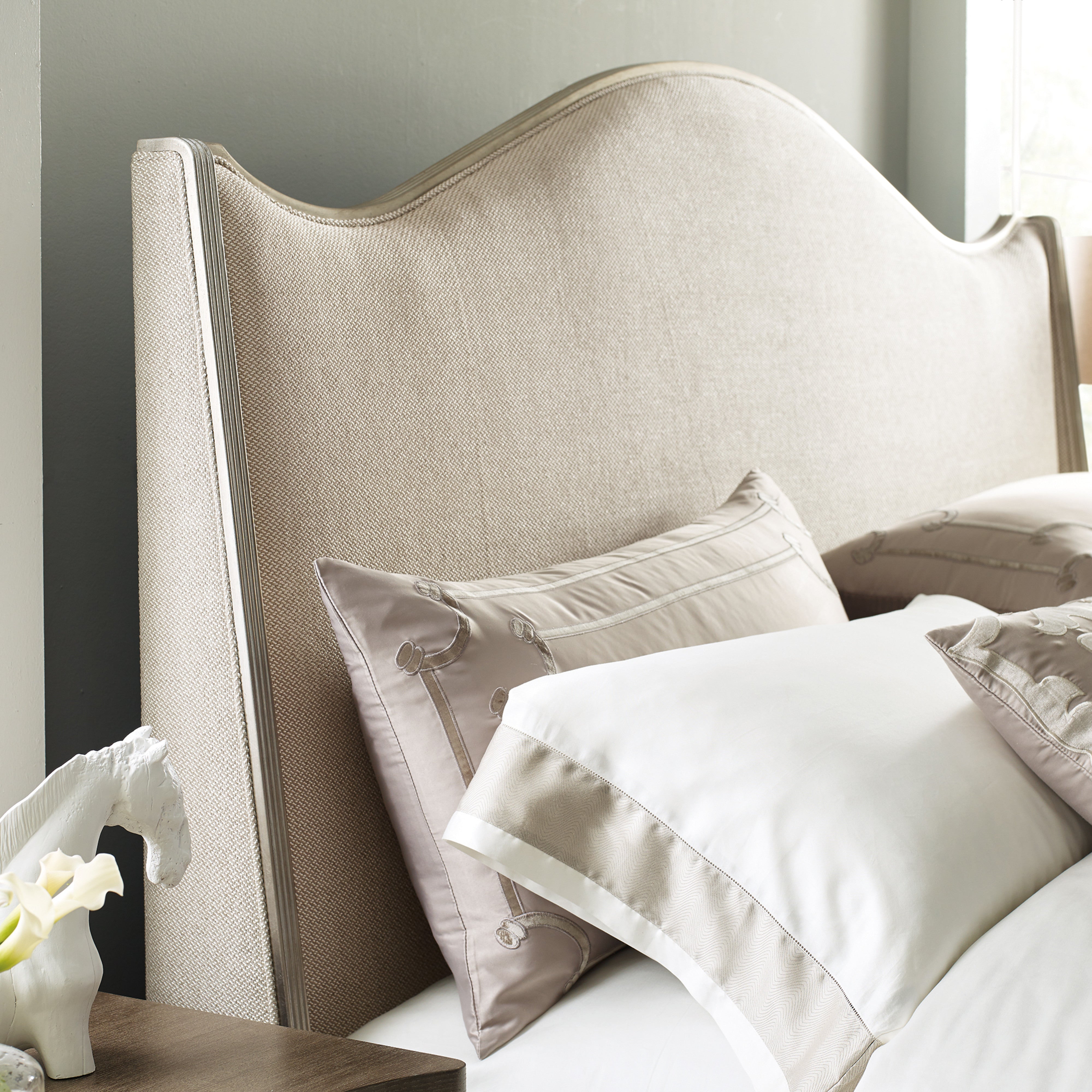 detail of King Upholstered Bed