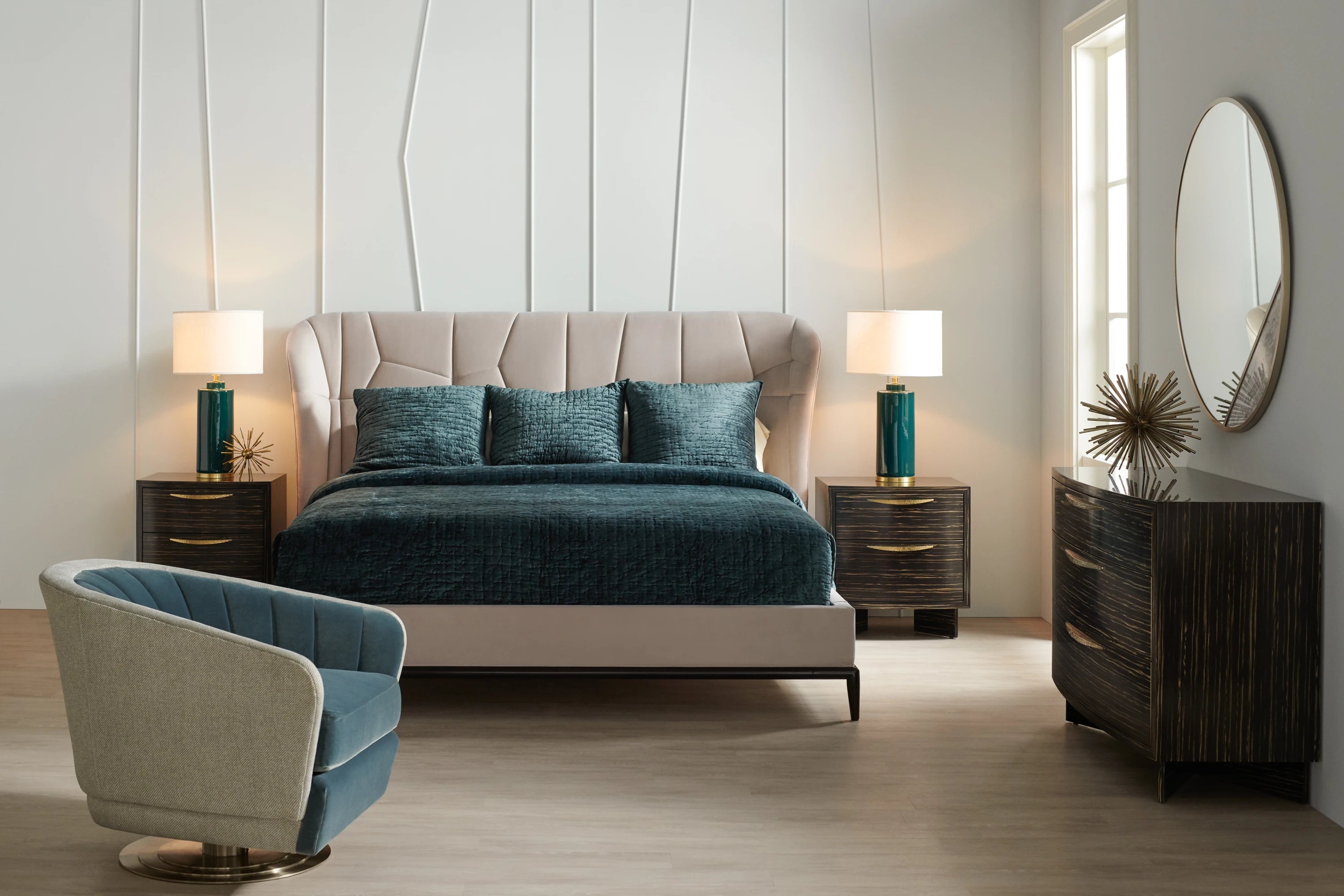 Vector Uph Bed - King in room - angle 6.0