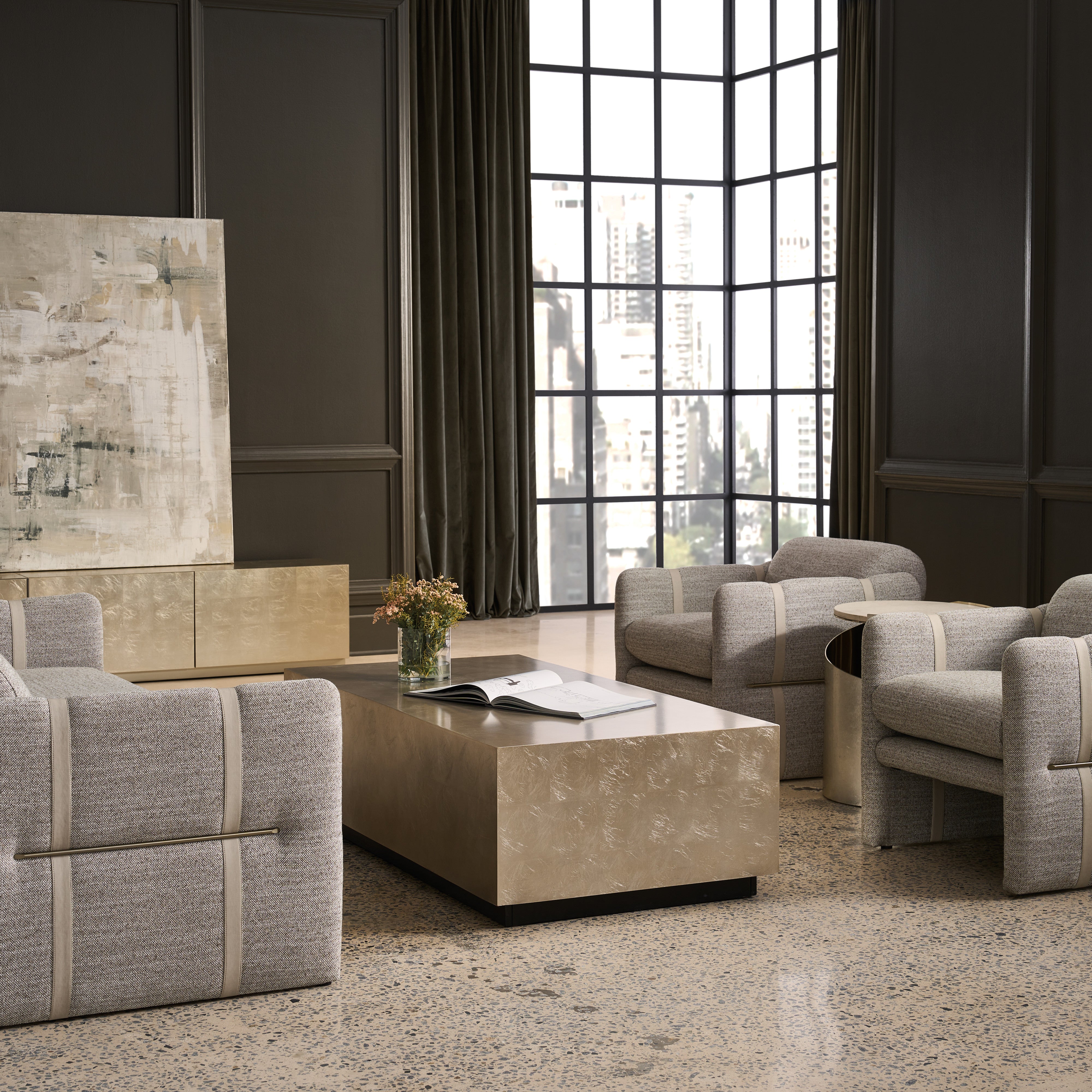 room with Cigar Club Chair