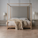 * Pinstripe Light Bed - King in room - angle 3