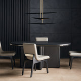 Monty Dining Table Top in room - angle 1